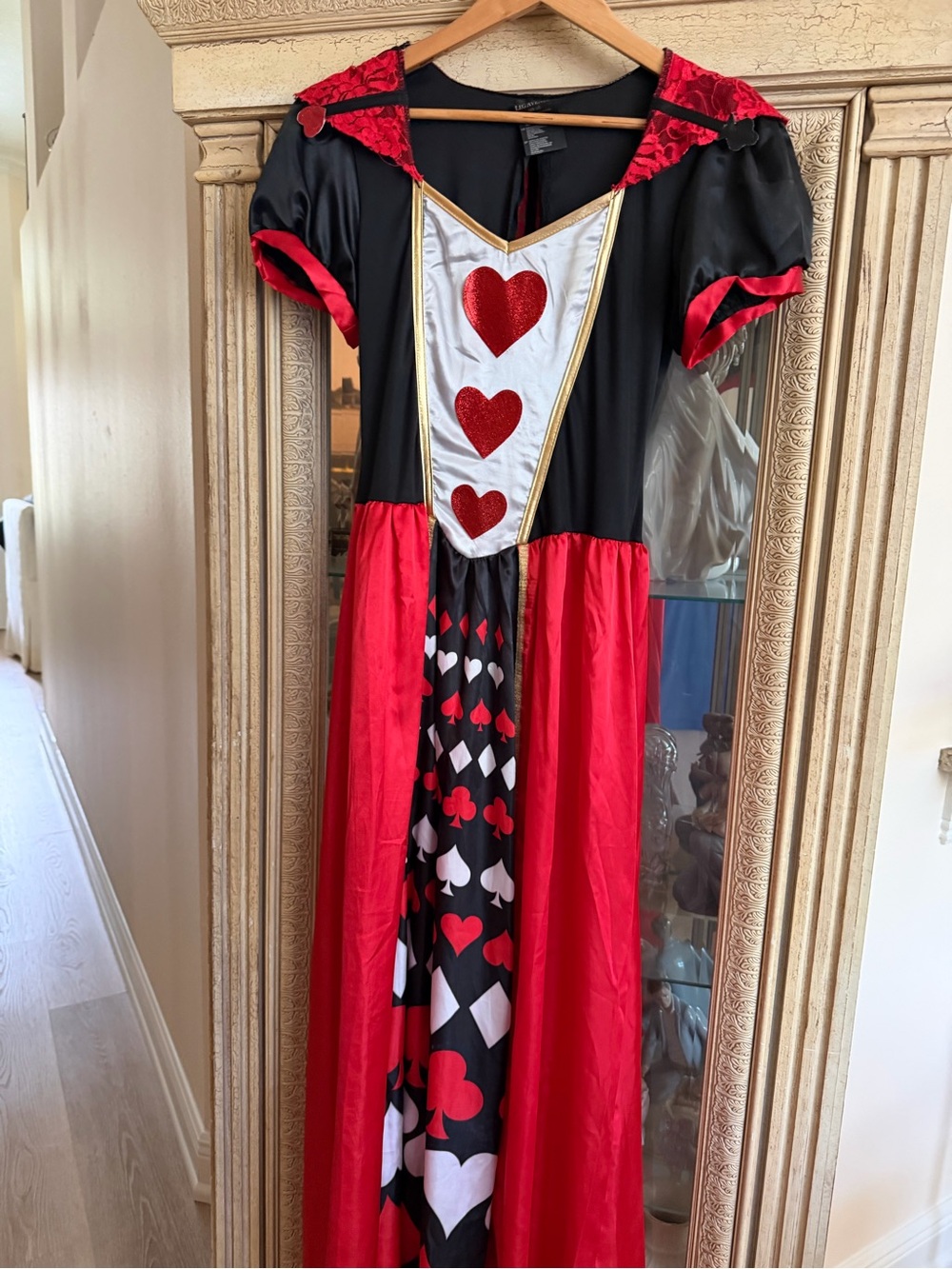 Leg Avenue Kids Queen of Hearts Costume - Red, Black, White